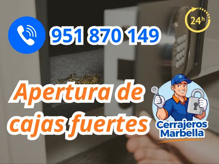 Apertura de cajas fuertes 24 horas en Marbella