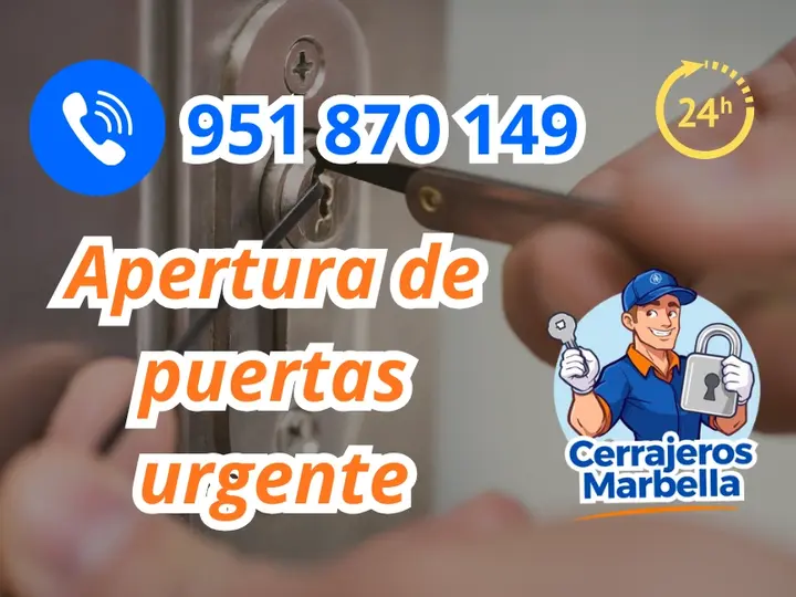 Apertura de puertas urgente en Marbella